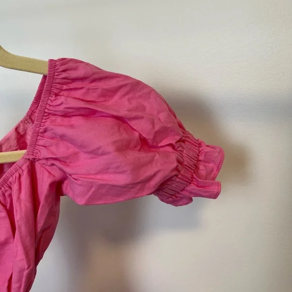 Pink Off-Shoulder Mini Dress - Picture 3 of 9